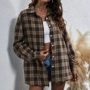 Brown Plaid Flannel